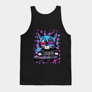 Rave DJ Kitty Tank Top